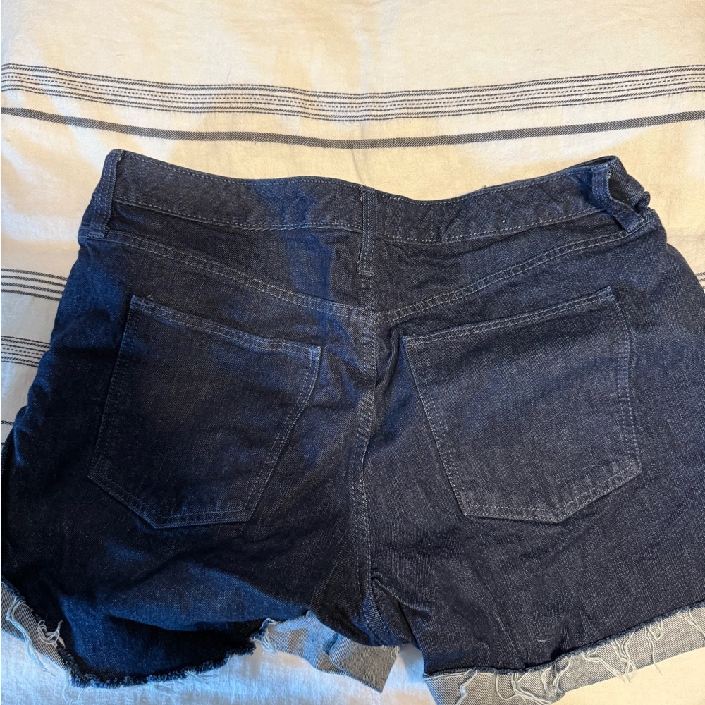 Universal Thread Black Jean Shorts Frayed Hem